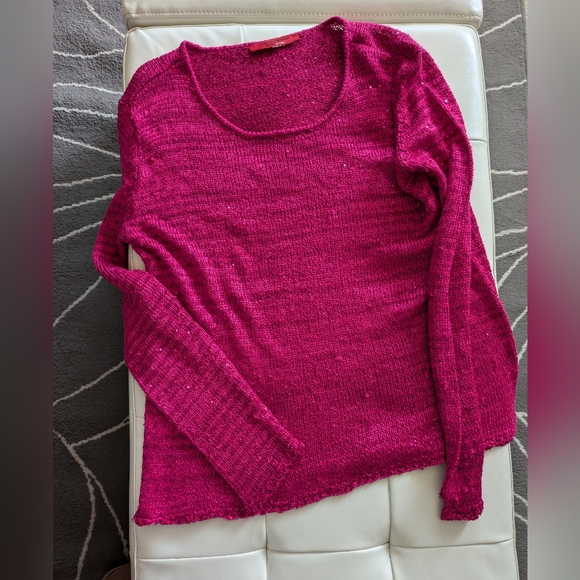 Narcisco Rodriguez Berry Sequin Sweater - Picture 3 of 9